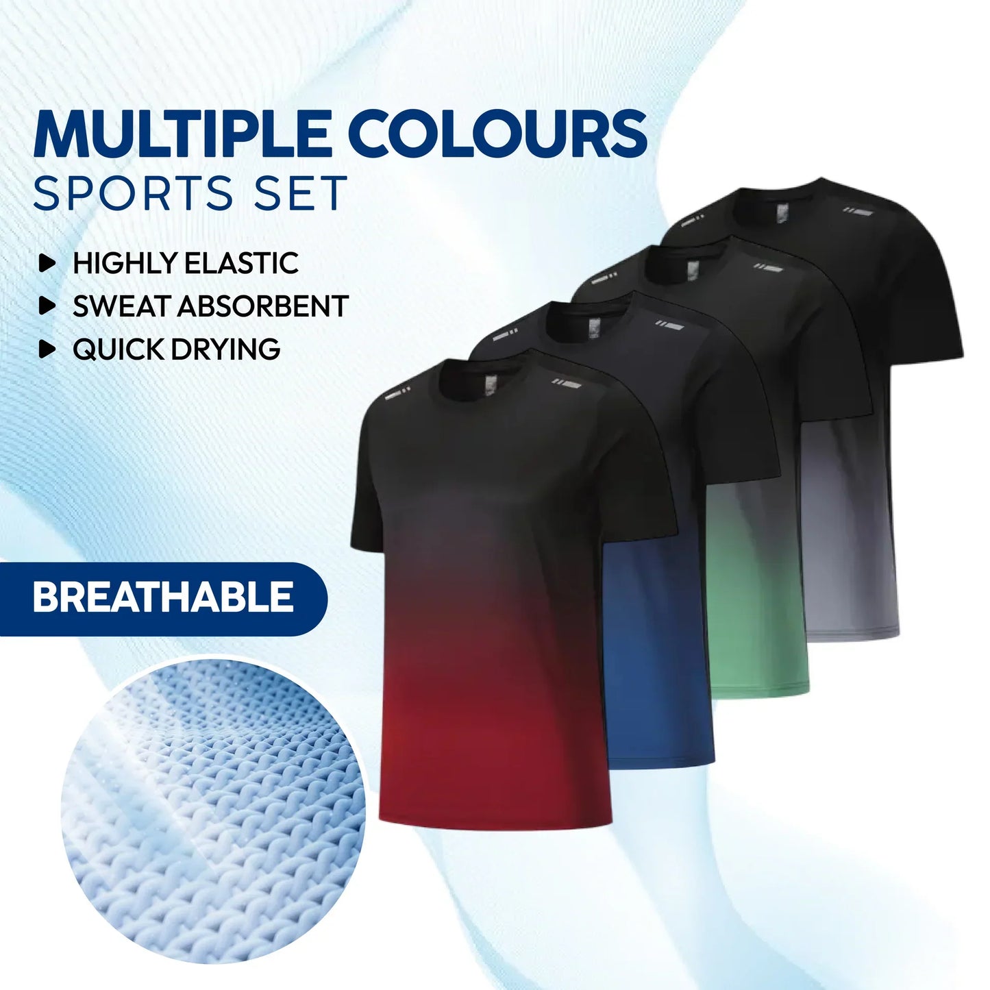 Men's Outdoor Sports Quick-Drying Breathable 2-Piece Combo Set 🏃♂️👕 (Get Shorts Free🔥)
