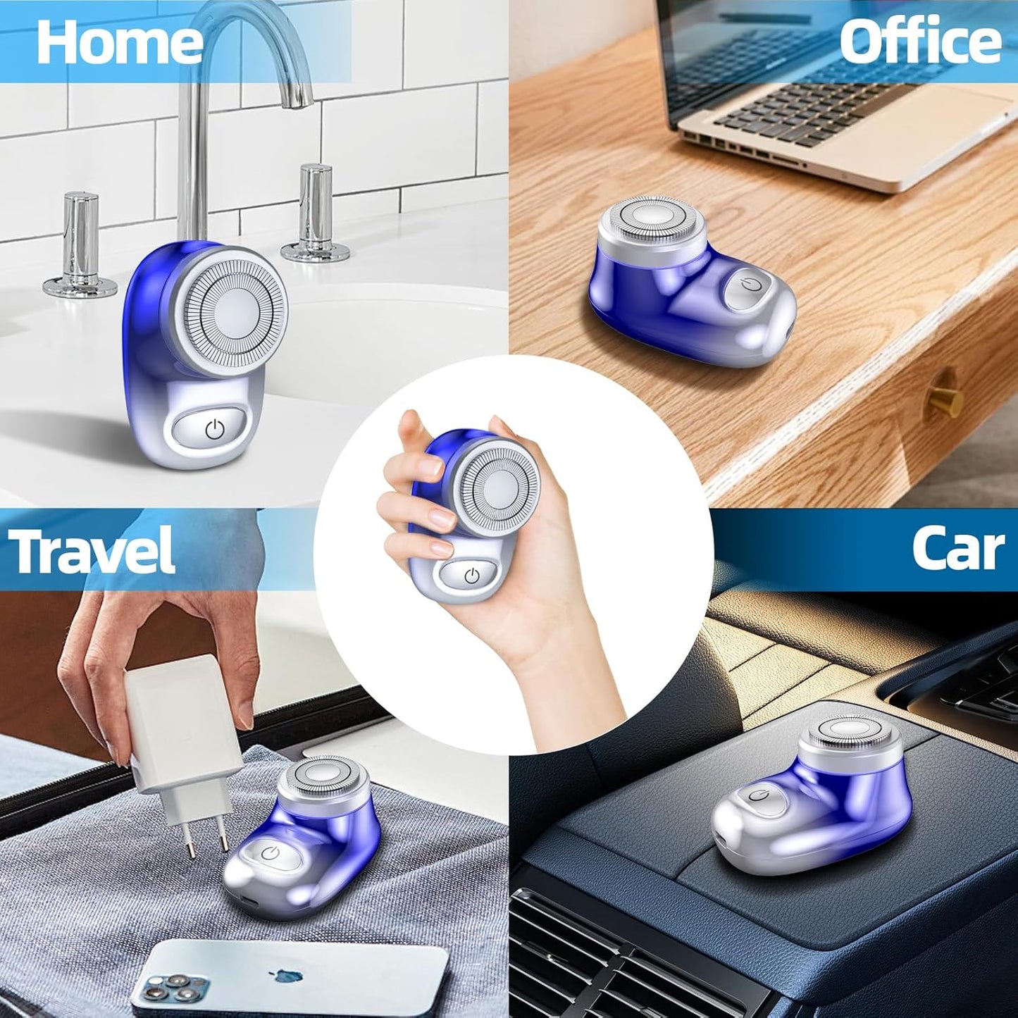 + QuickTrim™ Mini Electric Shaver ✂️⚡ (USB Rechargeable & Waterproof)