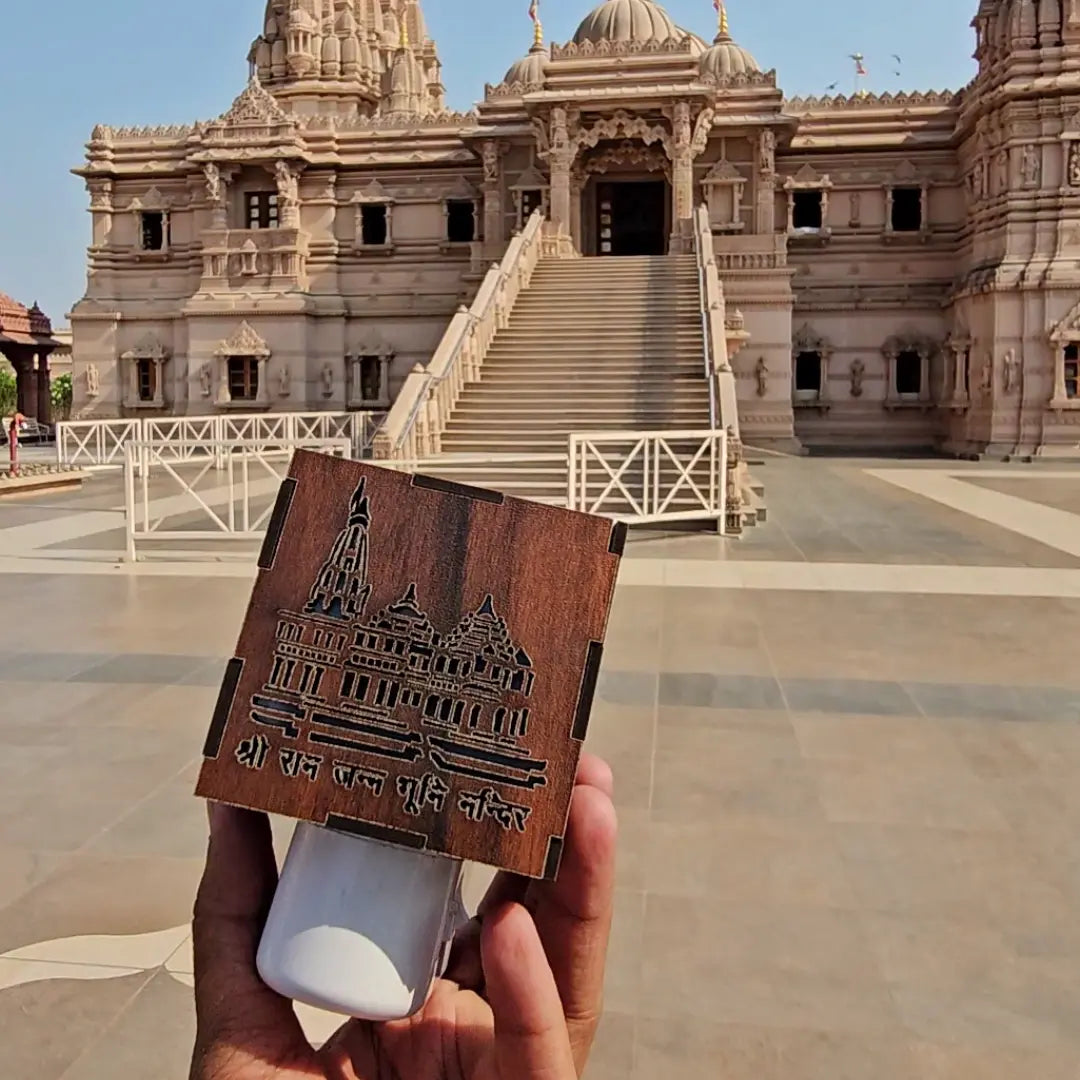 3 IN 1 Ayodhya Ram Mandir Electric Kapoor Burner & Night lamp