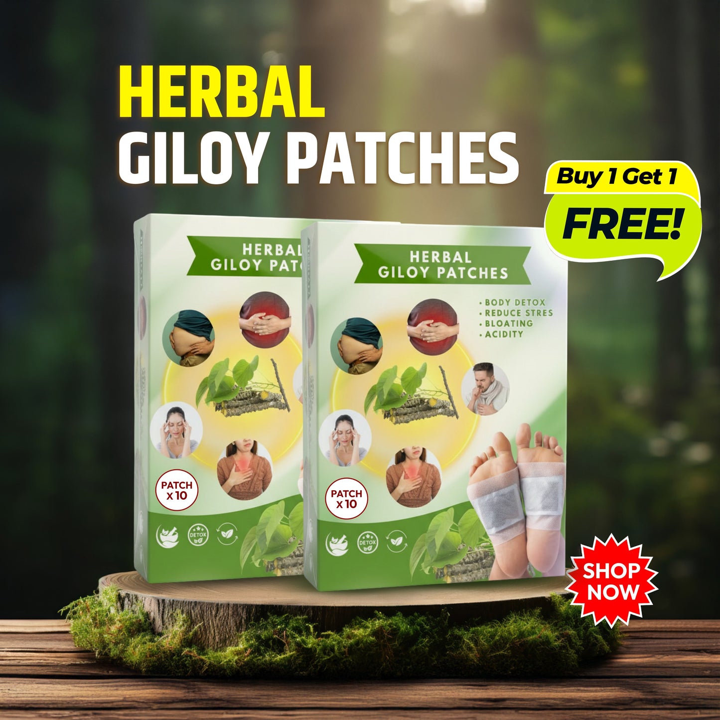 Herbal Giloy Patches 🌿✨ (Buy 1 Get 1 Free🔥🔥)