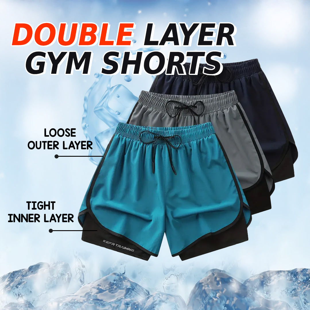 UrbanFlex™ - 2-in-1 Double Layer Shorts With Inner Pocket 🏃‍♂️ (Buy 1 Get 1 Free🔥)