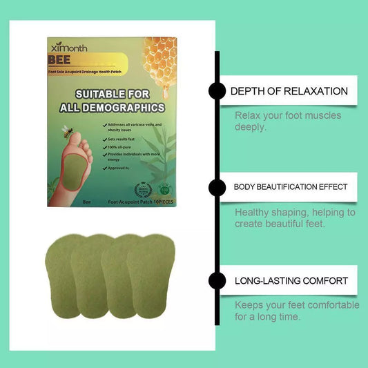 + DetoxBee™ - Bee Venom Foot Patches 🐝✨ (Buy 1 Get 1 Free🔥🔥)