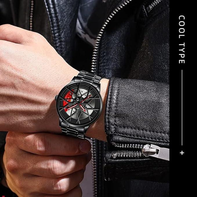 GyroSpin™ - Sports Car Edition Spinning Wheel Wrist Watch ⚡🏎️
