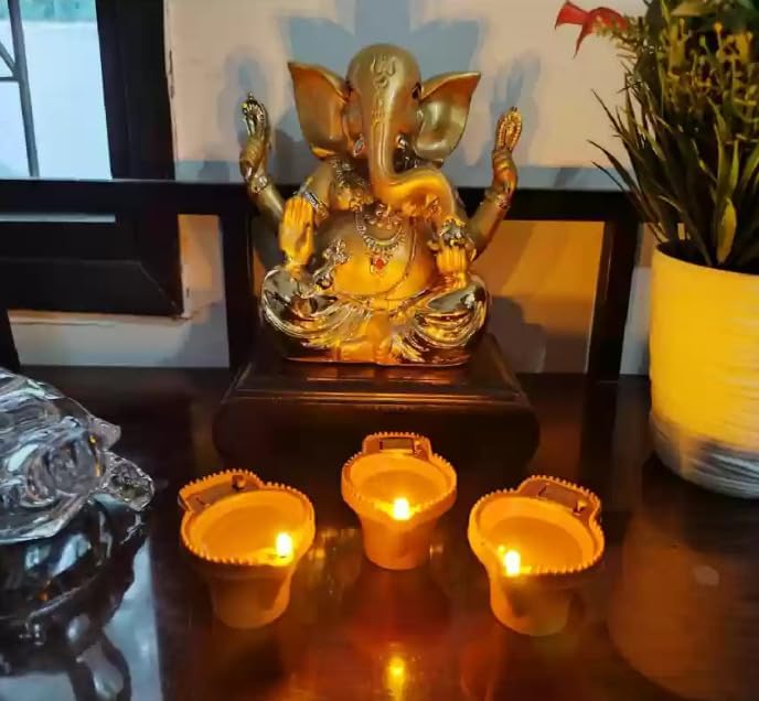 Water Sensor LED Diya - No Fire, No Smoke, No Oil – Just Radiant Light