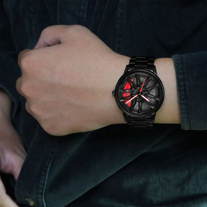 GyroSpin™ - Sports Car Edition Spinning Wheel Wrist Watch ⚡🏎️
